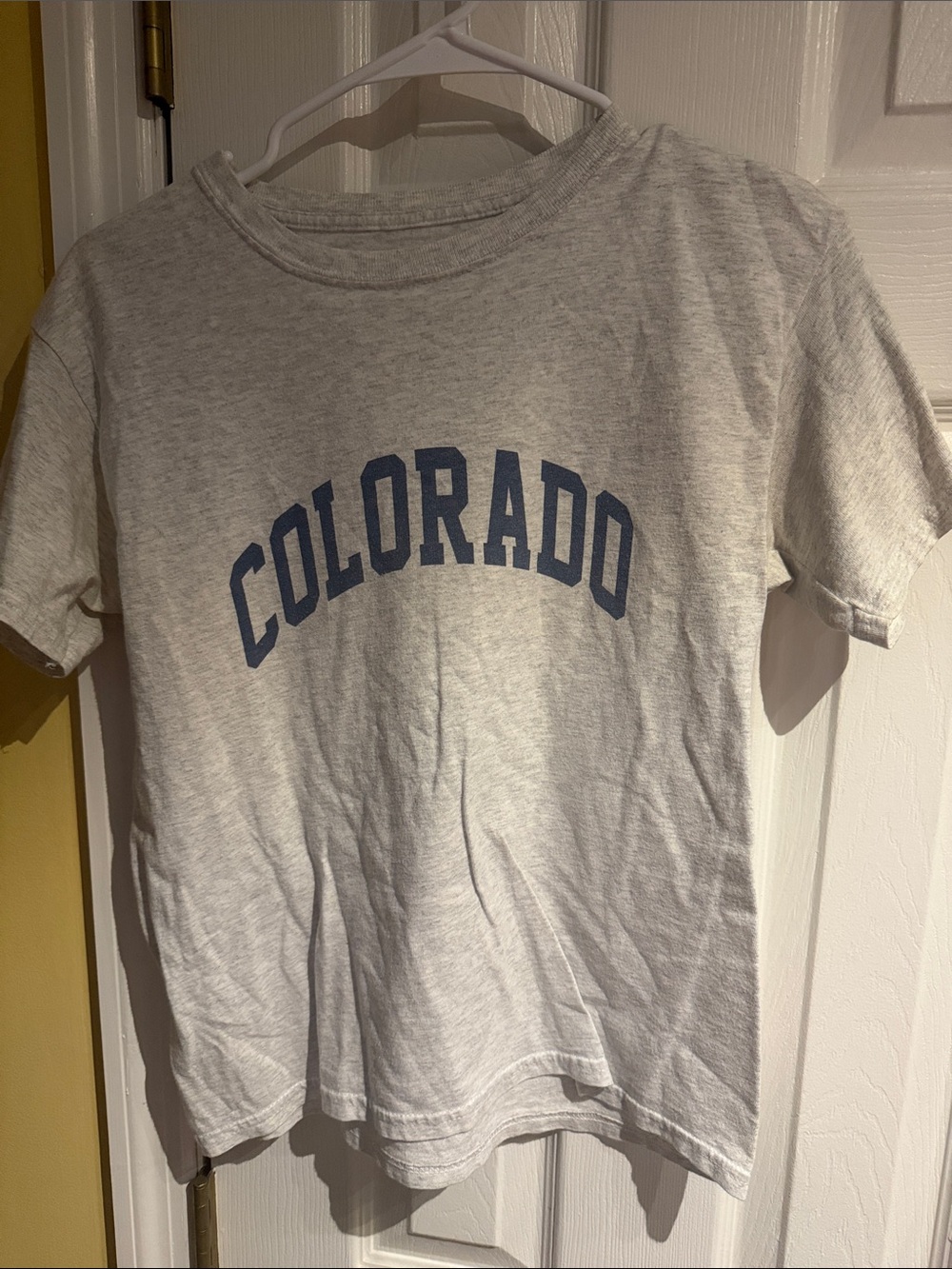 Gray 'Colorado' Graphic Tee - Blue Lettering